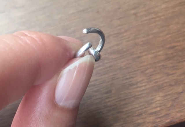 アクセサリーその他 Dangle Sterling Silver925 / 18K Gold Bead Nose Piercing(7)