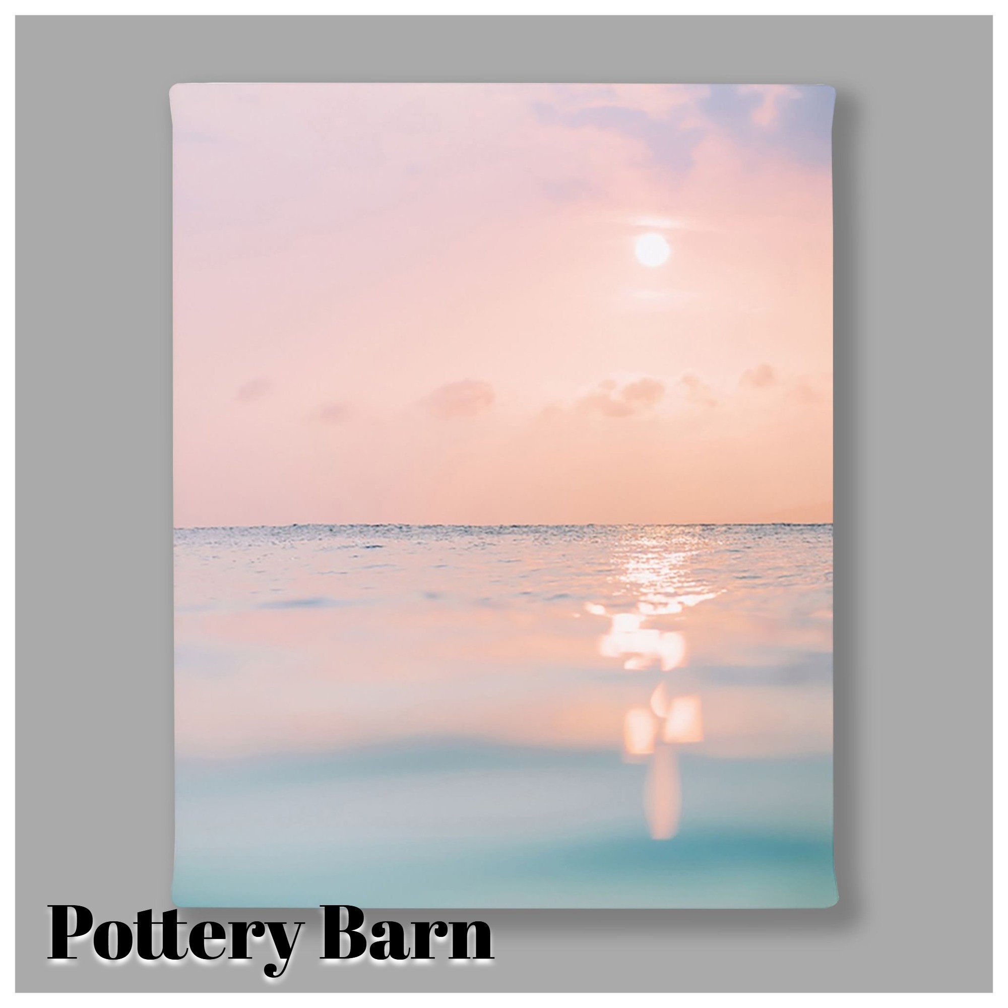 【Pottery Barn】 キャンバスアート 壁掛 海のシャーベット20x25