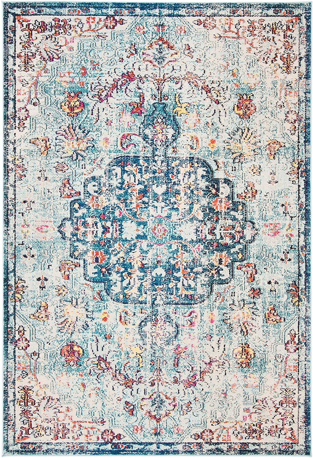 SAFAVIEH ラグ・カーペット ボーホーシック玄関マットサイズラグ66×122㎝(2’2×4’)(7)