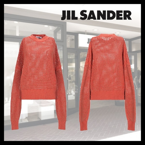 JIL SANDER】鍵編みニット プルオーバー (Jil Sander/ニット・セーター