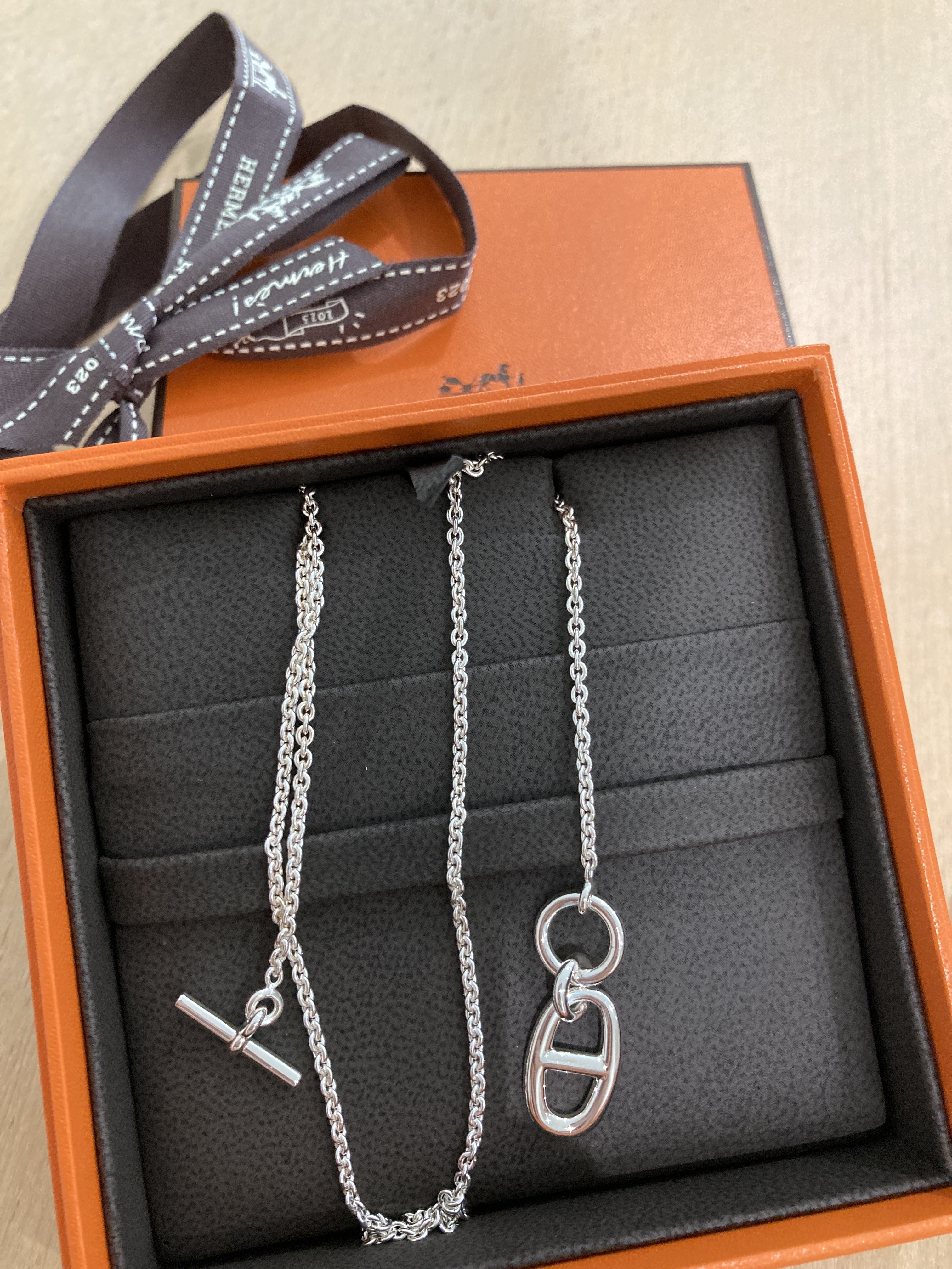 ★HERMES★素敵なギフト、ご褒美に!!Chaine d'Ancreペンダント☆