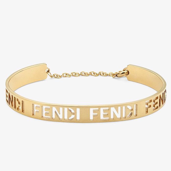★FENDI★カットアウト♪FENDIのレタリング*ブレスレット*Gold ブレスレット ★FENDI★カットアウト♪FENDIのレタリング*ブレスレット*Gold ブレスレット