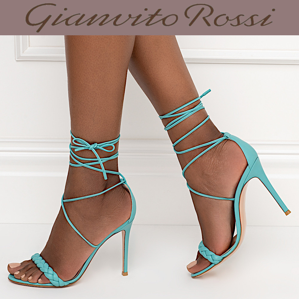 【Gianvito Rossi】21SS レオミ レースアップサンダル10.5cm サンダル・ミュール 【Gianvito Rossi】21SS レオミ レースアップサンダル10.5cm サンダル・ミュール