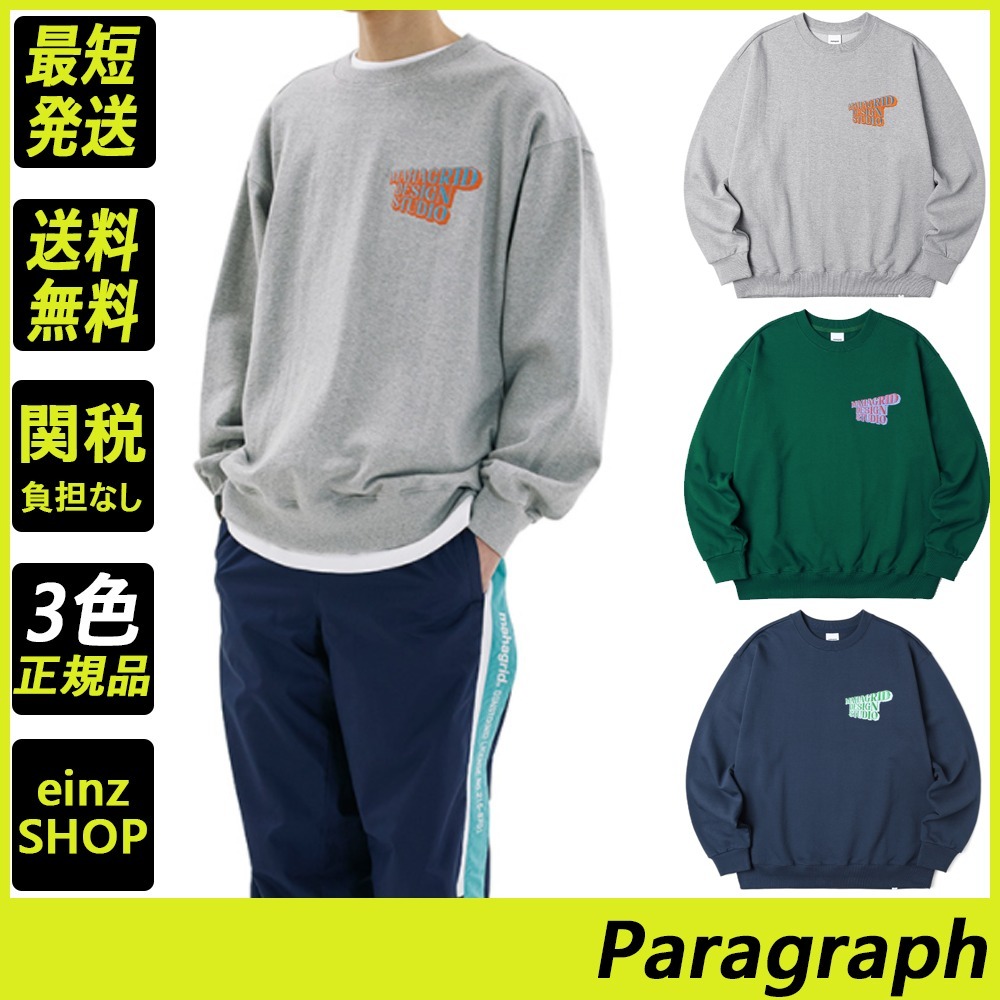 【mahagrid】SOLID LOGO SWEATSHIRT
