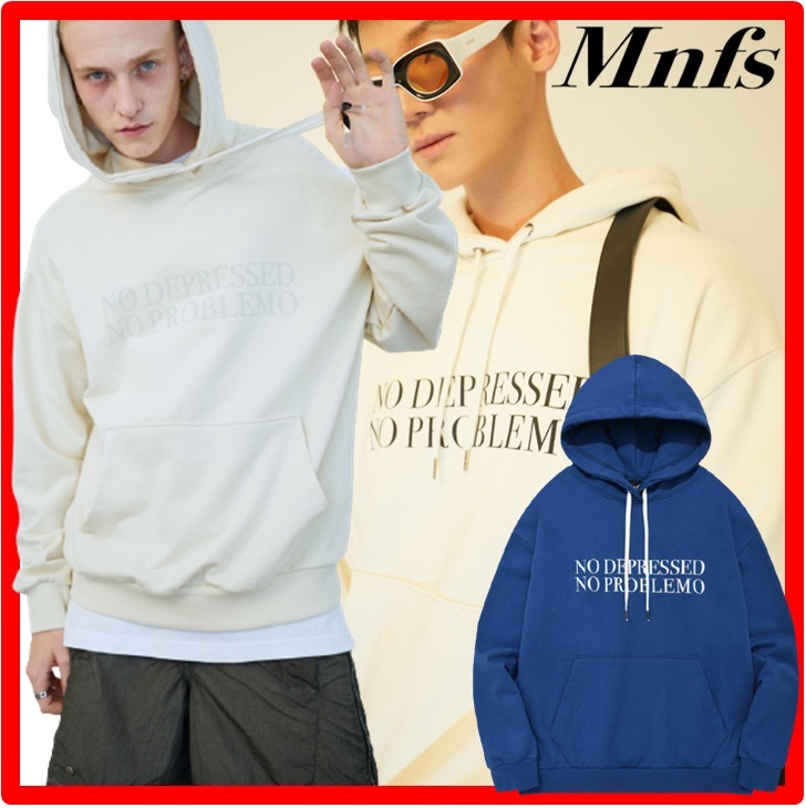 ★韓国の人気★MIGNONNEUF★Slogan Overfit Hoodi.e★パーカー★