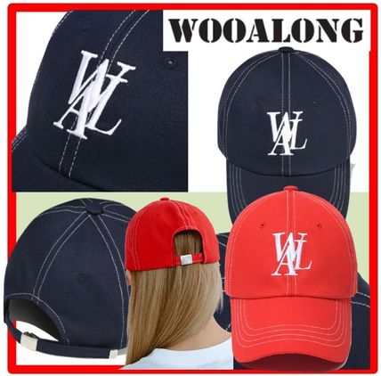 ブラック（黒）系 WOOALONG(ウアロン) キャップ(レディース