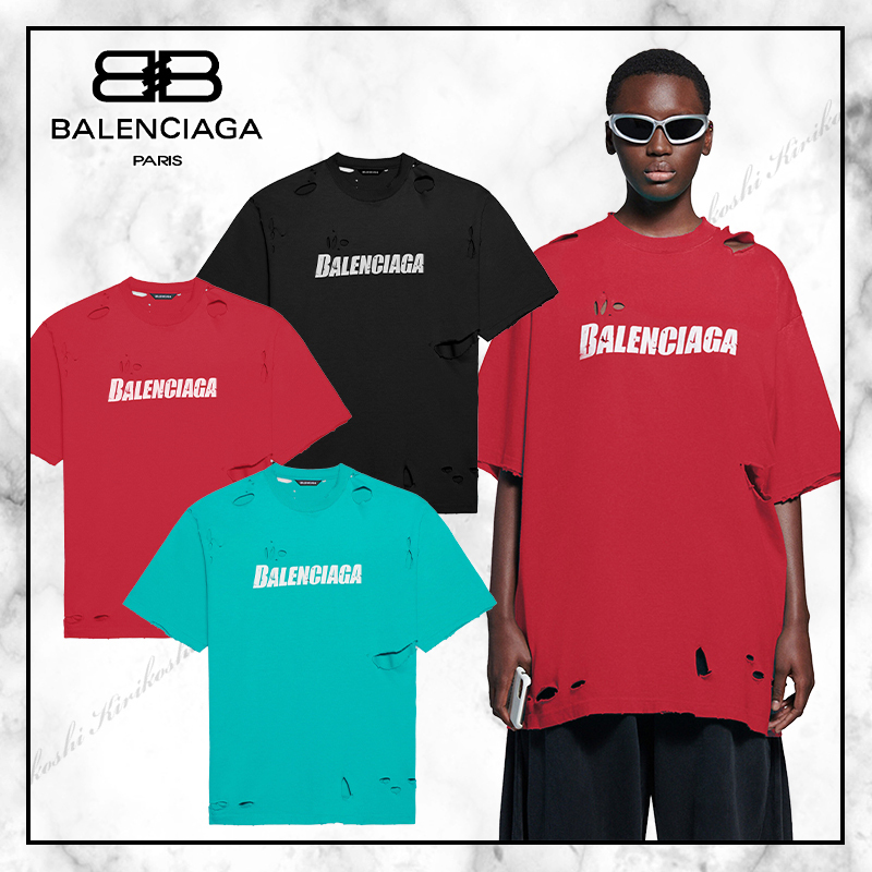 ◆BALENCIAGA 21SS 最新作◆CAPS DESTROYED Tシャツ◆