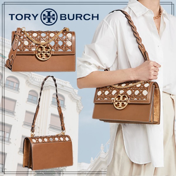 【Tory Burch】Miller ミラーバスケットウィーブショルダー 好きに