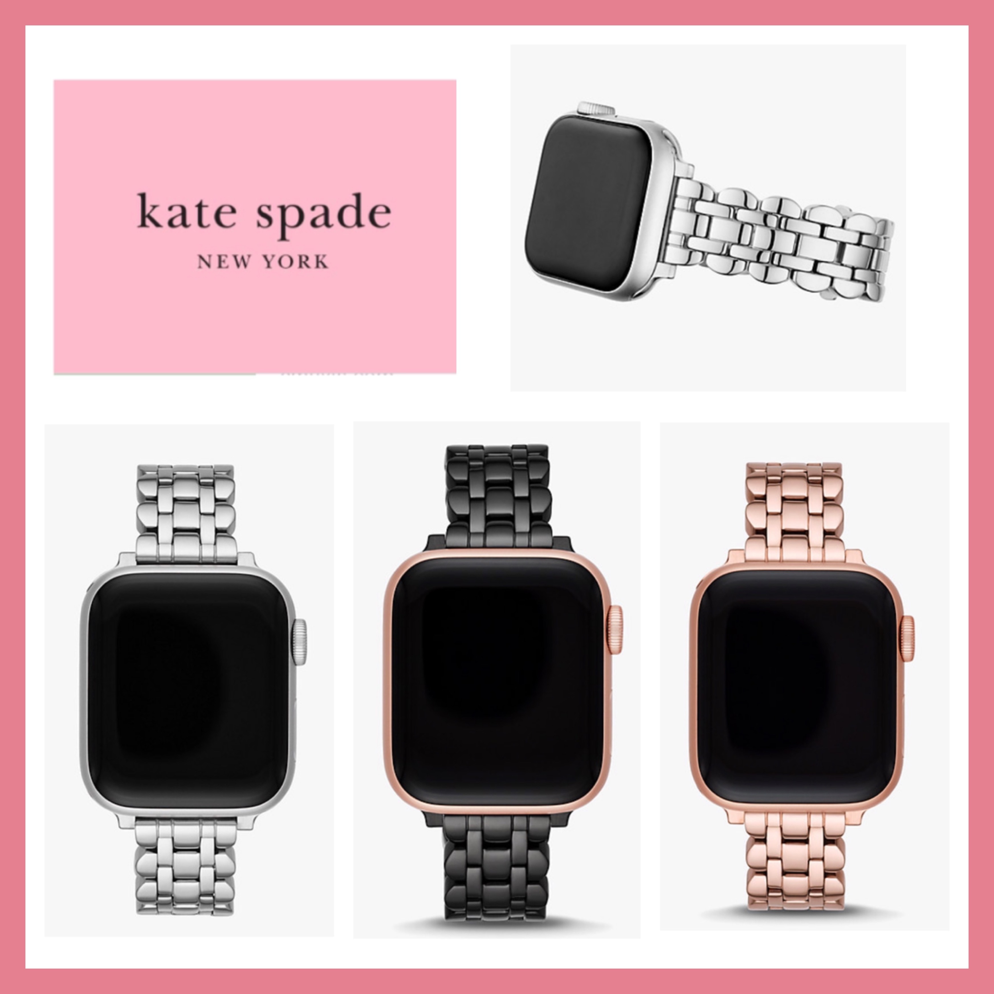 Kate spade】scallop link 38/40mm apple watch bracelet band (kate