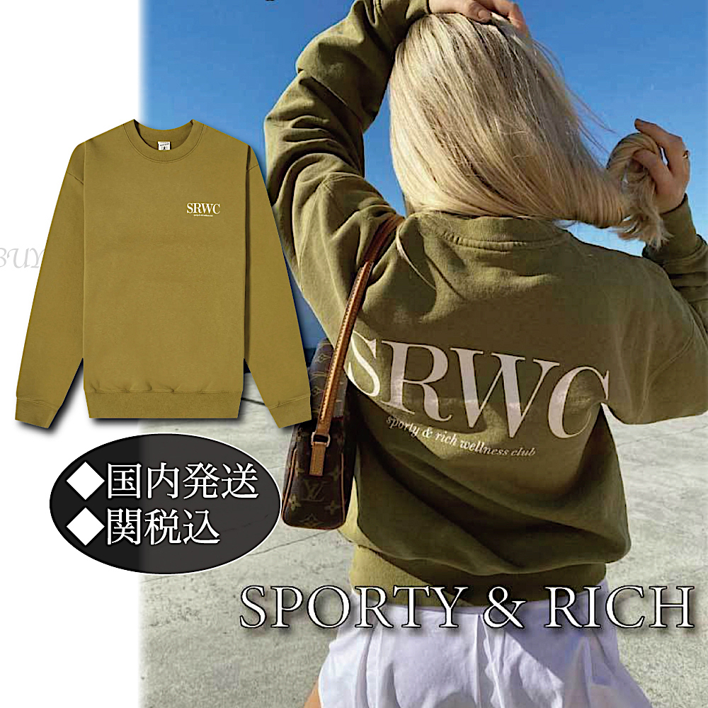 関税込/Sporty&Rich* SRWC ロゴプリント スウェット (Sporty & Rich ...