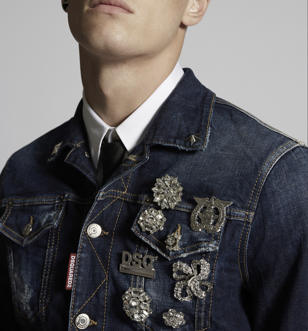 D SQUARED2 デニムジャケット ◆DSQUARED2◆ クリスタルダーク5ウォッシュドデニムジャケット(4)