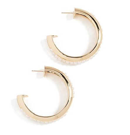 CULT GAIA ピアス Cult Gaia ピアス フープ 輪っか 円 丸 パール(5)