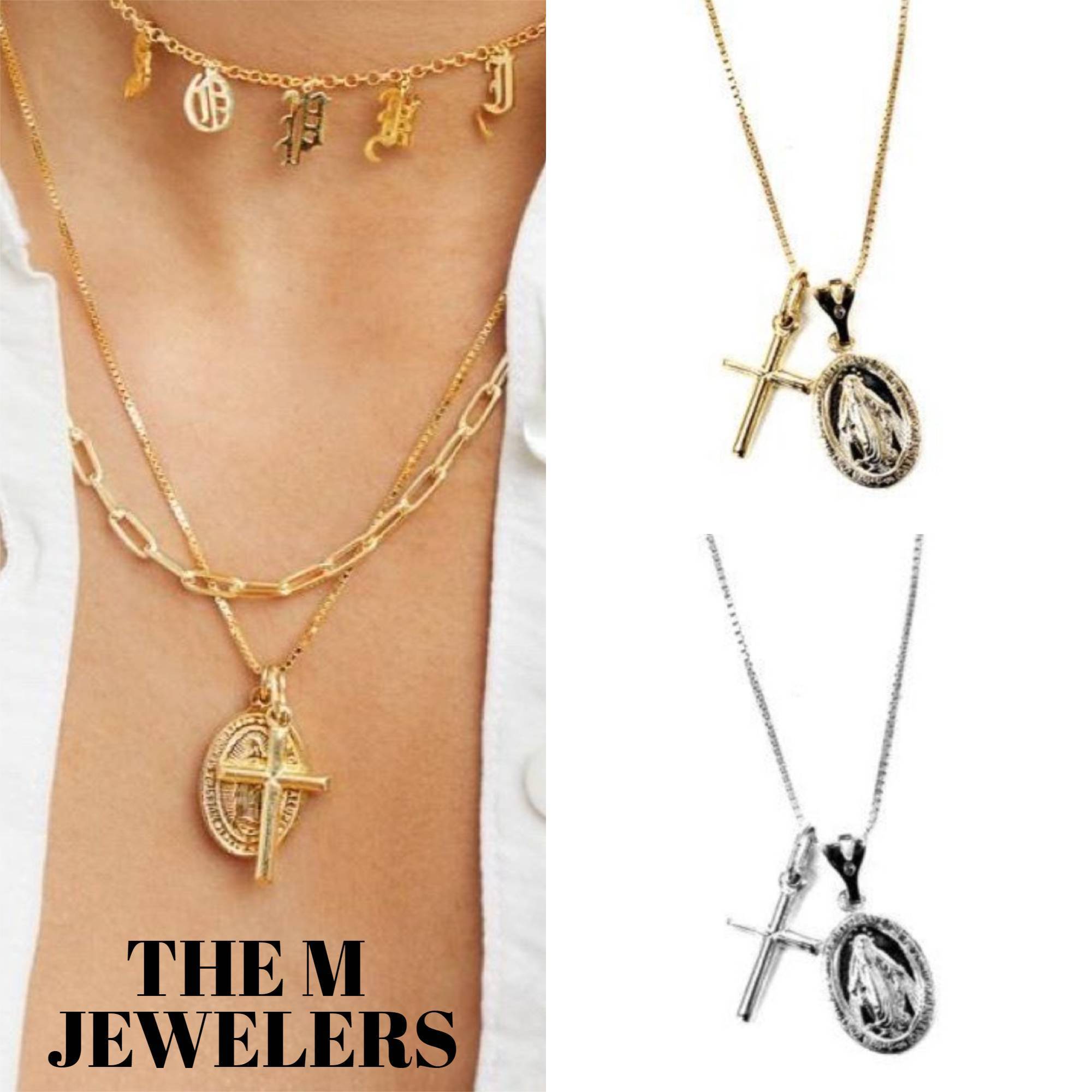 【THE M JEWELERS】2色 グアダルーペ クロス ネックレス