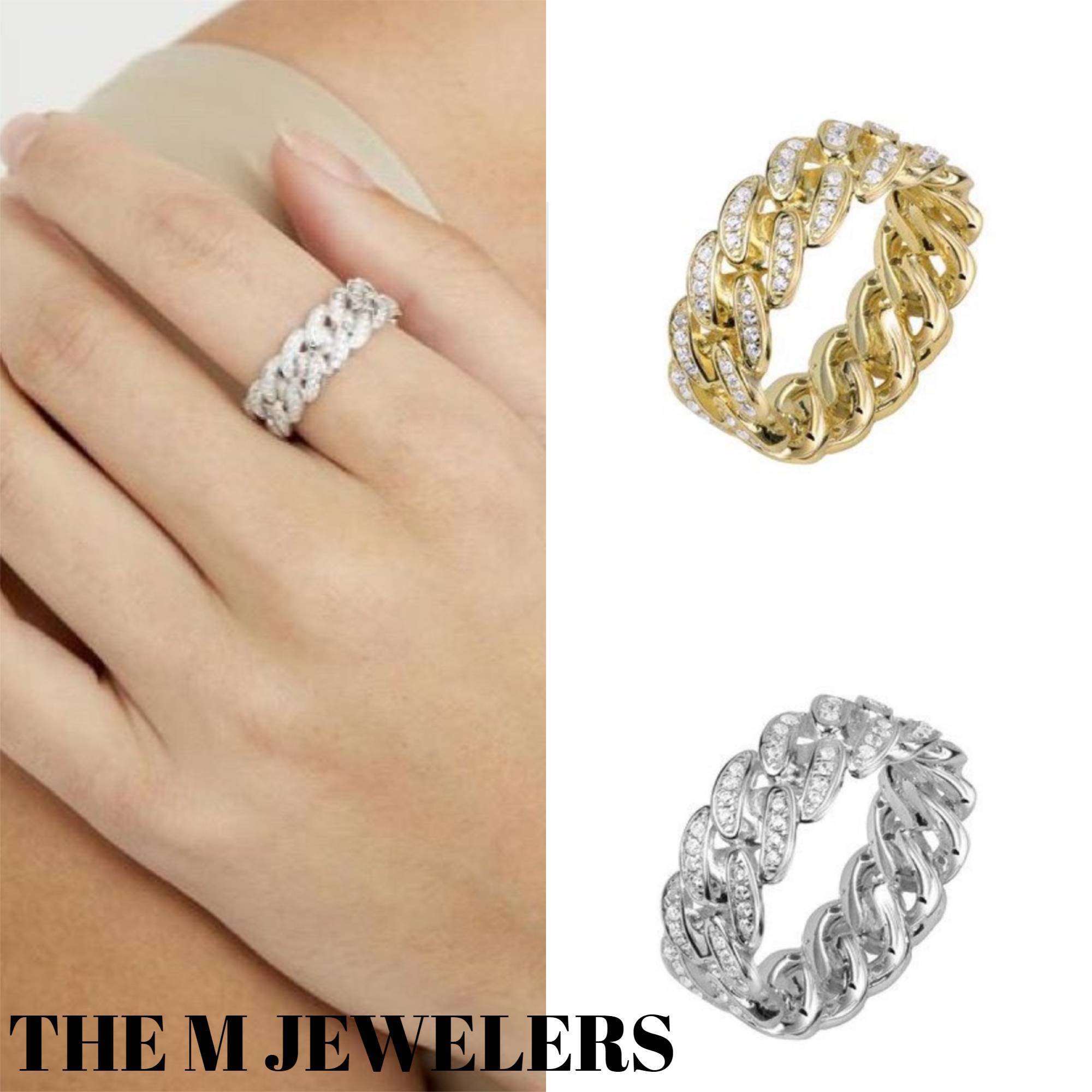 【THE M JEWELERS】2色 セレブ LINK リング プレゼントにも♪