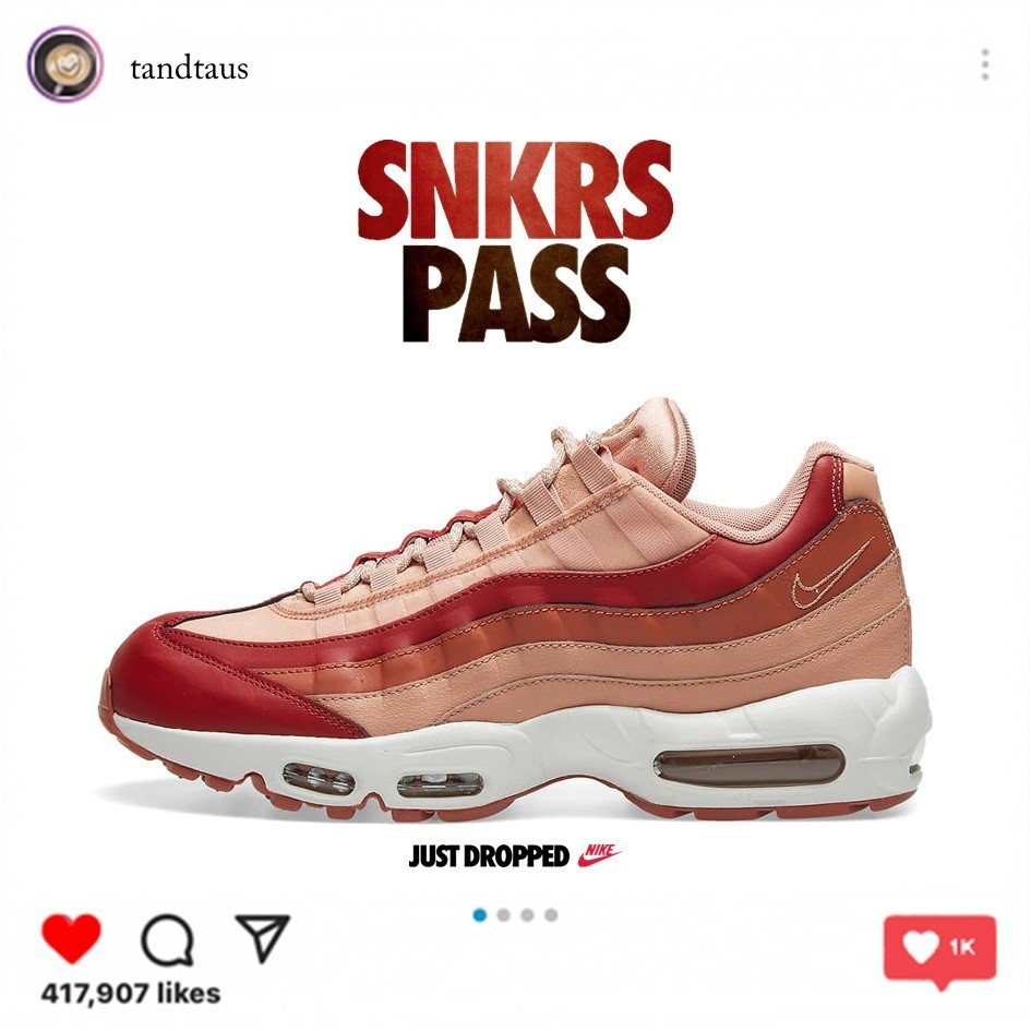 正規品!★AIR MAX 95 TEAM CRIMSON DUSTY PEACH (W) スニーカー 正規品!★AIR MAX 95 TEAM CRIMSON DUSTY PEACH (W) スニーカー