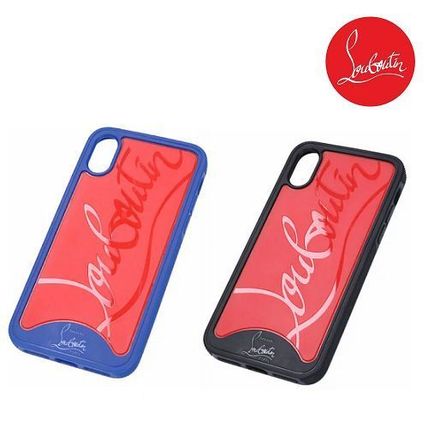 Christian Louboutin Smart Phone Cases Bi-color iPhone X iPhone XS Logo Smart Phone Cases