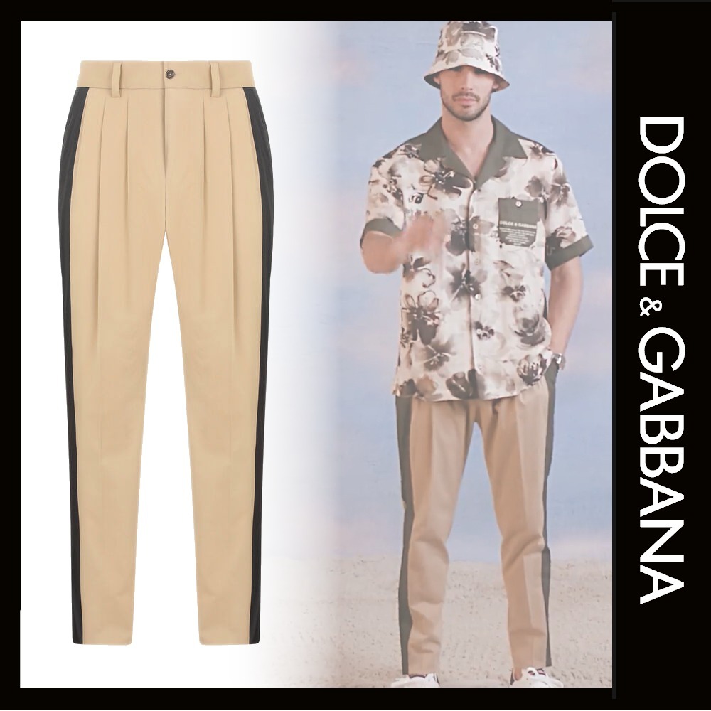 【有名人芸能人】 【Dolce & Gabbana】21SS ストレッチコットンサイドバンドパンツ パンツ・ボトムスその他 【有名人芸能人】 【Dolce & Gabbana】21SS ストレッチコットンサイドバンドパンツ パンツ・ボトムスその他