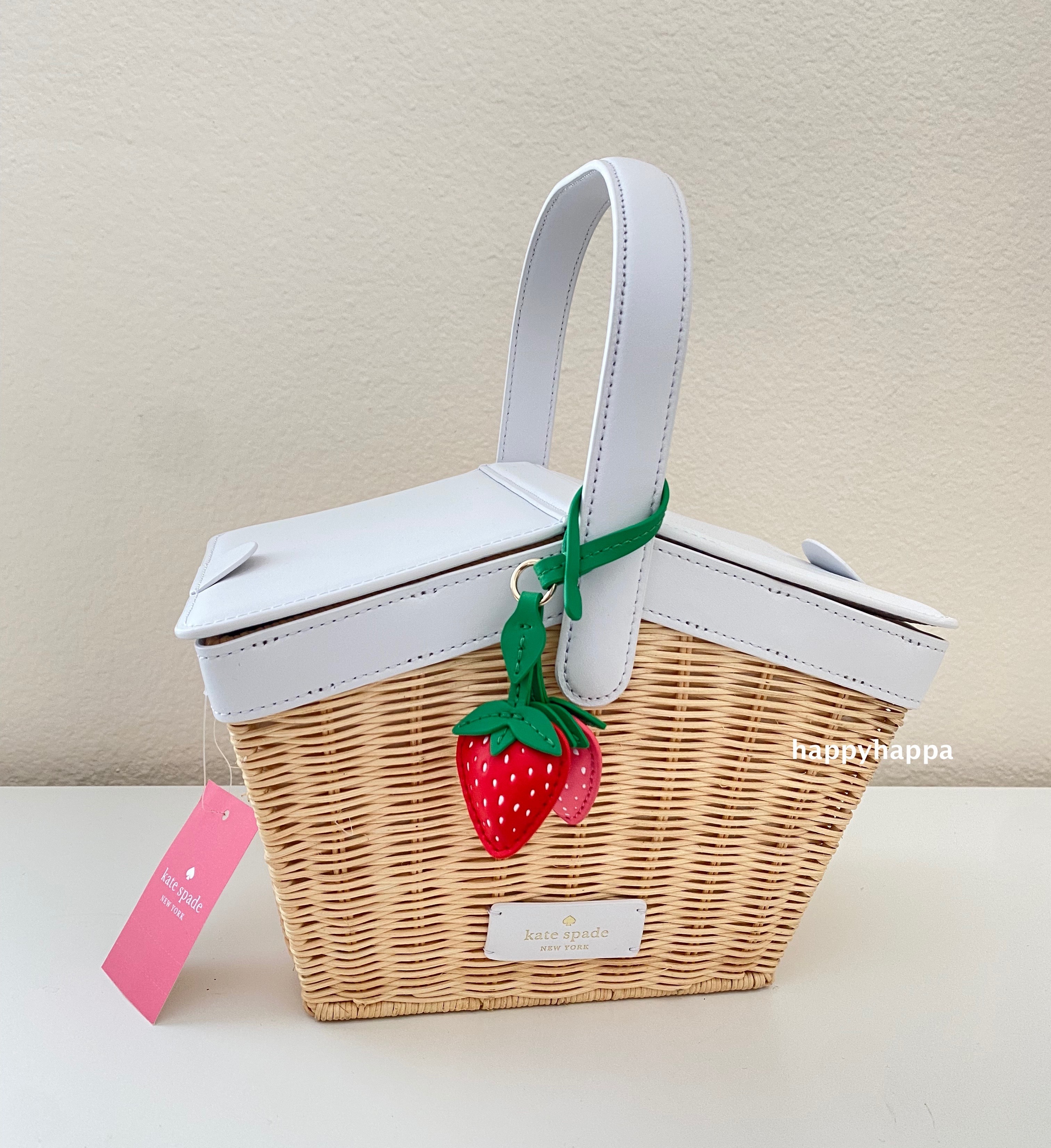 kate spade】いちごストロー*ピクニックバスケット (kate spade new