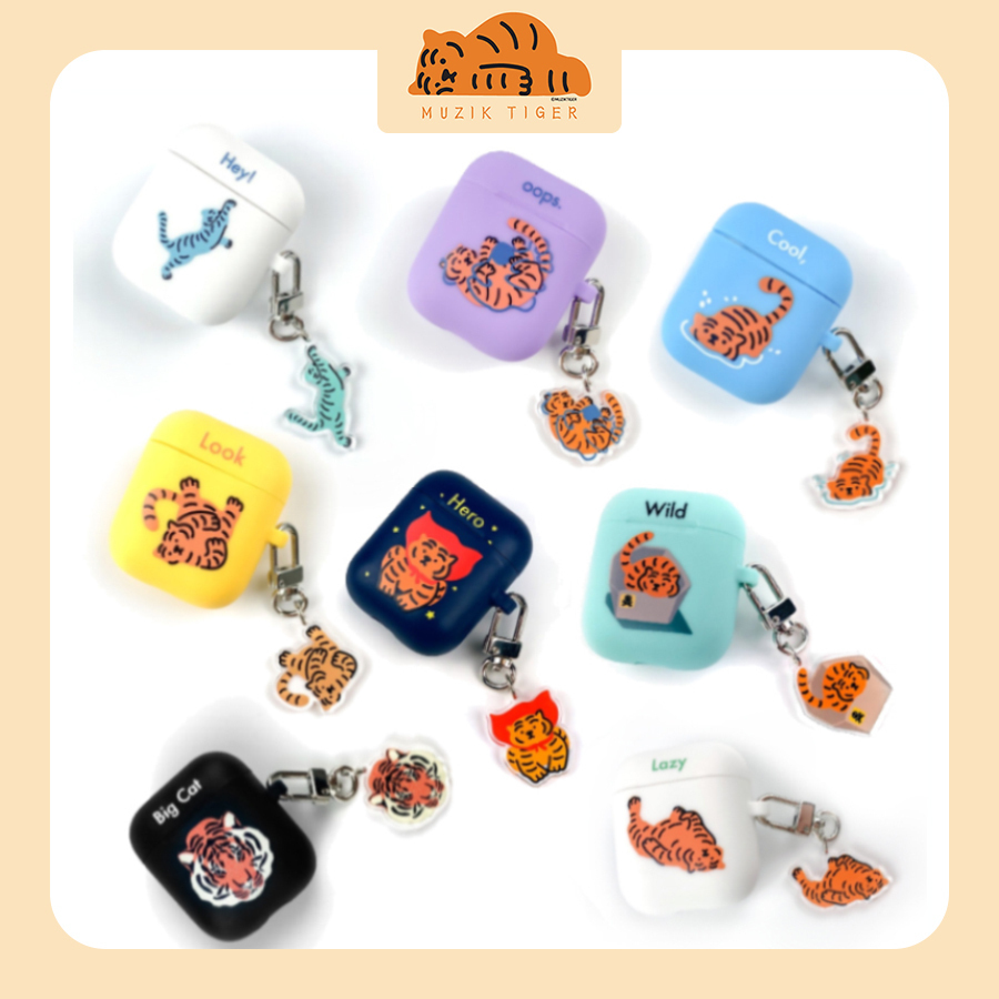 【MUZIK TIGER】Airpods case + Keyring★SET★ 8種