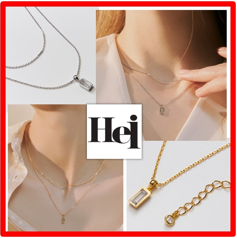☆人気☆【Hei】☆BAGUETTE LAYERED NECKLAC.E☆ネックレス☆