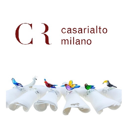 日本未上陸★Casarialto★熱帯の鳥 ナプキンリング6個セット