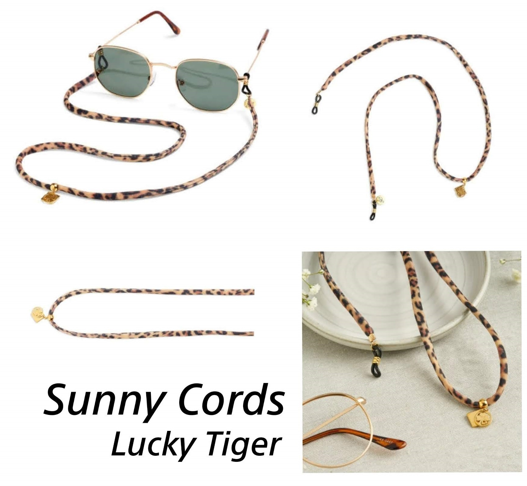 【Sunny Cords】ラッキータイガー/メガネストラップ