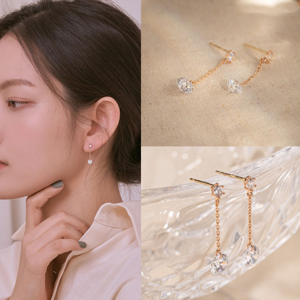 Wing bling☆大人気！[14K Gold]Shirring ピアス PINK