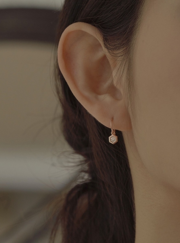 Wing bling☆[14K Gold] Eldora ワンタッチリングピアス (wing