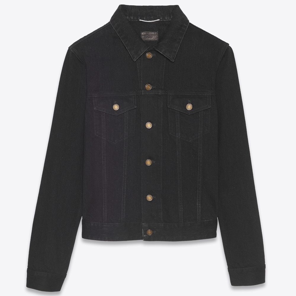 Saint Laurent ジャケットその他 21SS<SAINT LAURENT>ブラックデニム フィットジャケット(3)