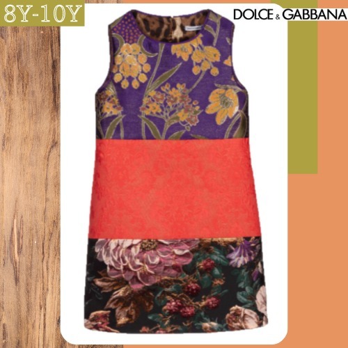 Dolce & Gabbana ★ Purple & Red ブロケードドレス ★ 8-10Y