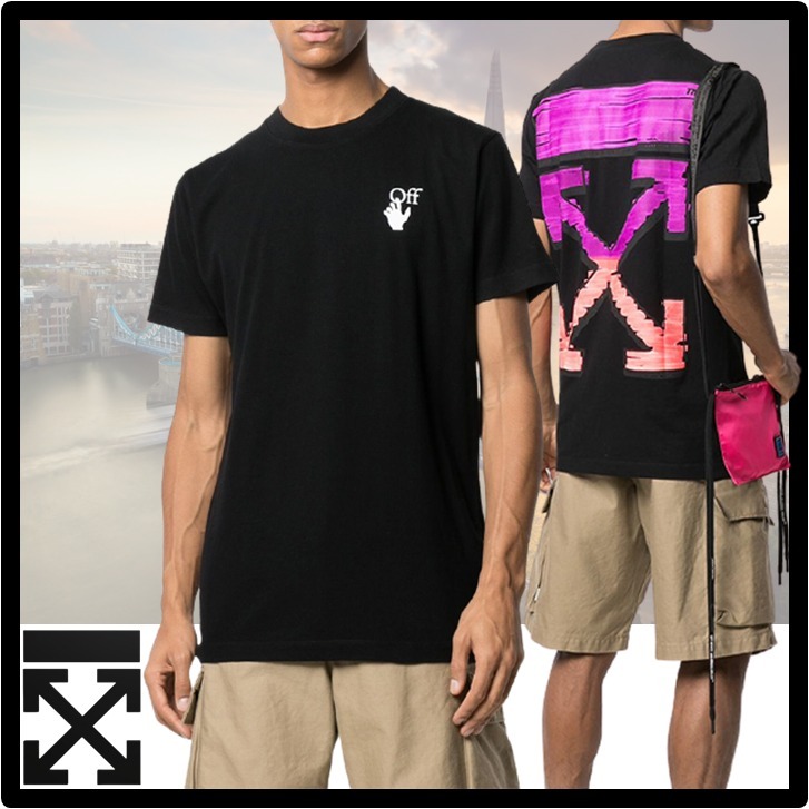 【送料無料/即納】 ★関税込★Off-White★MARKER SLIM Tシャ.ツ★ FIT★コットン Tシャツ・カットソー 【送料無料/即納】 ★関税込★Off-White★MARKER SLIM Tシャ.ツ★ FIT★コットン Tシャツ・カットソー