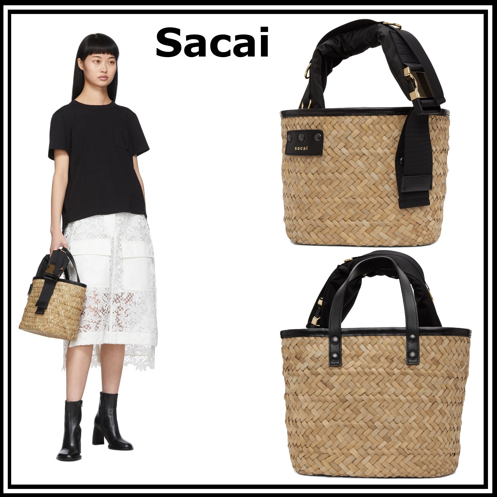 SACAI 22SS バケットバッグ サカイ かご ネット正規店 www.m