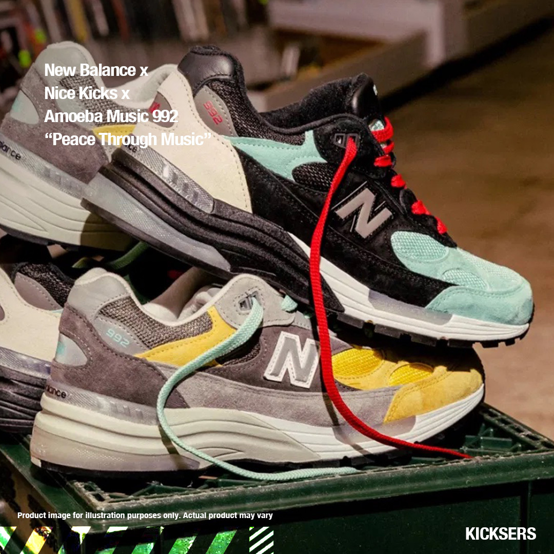 海外限定話題！New Balance x Nice Kicks x Amoeba Music 992
