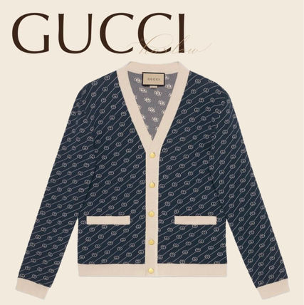 le ブルー(青)系 GUCCI x カーディガン(メンズ)|新作を海外通販