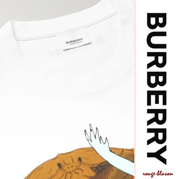 Burberry Tシャツ・カットソー 【国内発送】BURBERRY Tシャツ ホワイト(5)