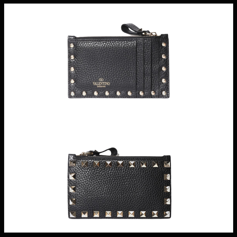 【VALENTINO】VALENTINO ロックスタッズ カードケース★安全発送