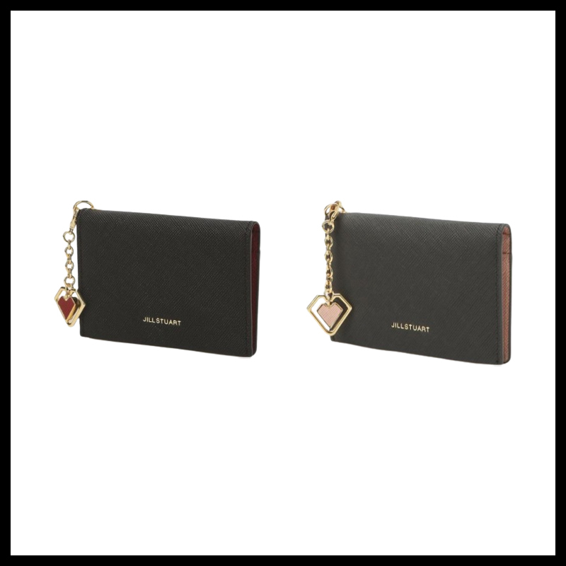 【JILLSTUART】ロゴ配色 牛革 カード入れ★安全発送