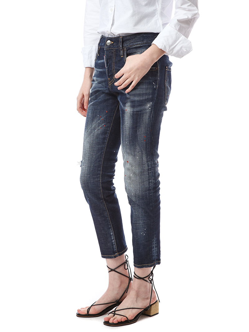 D SQUARED2 デニム・ジーパン (ディースクエアード) COOL GIRL CROPPED JEAN 72LB0354(3)