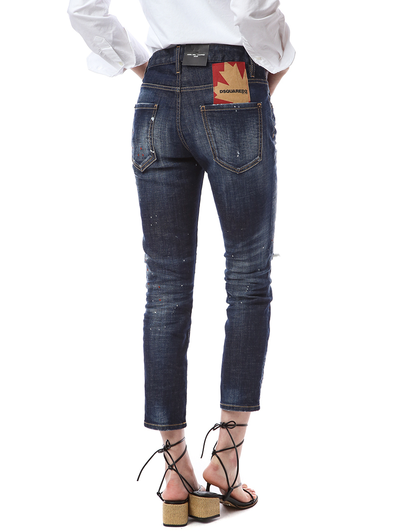 D SQUARED2 デニム・ジーパン (ディースクエアード) COOL GIRL CROPPED JEAN 72LB0354(6)
