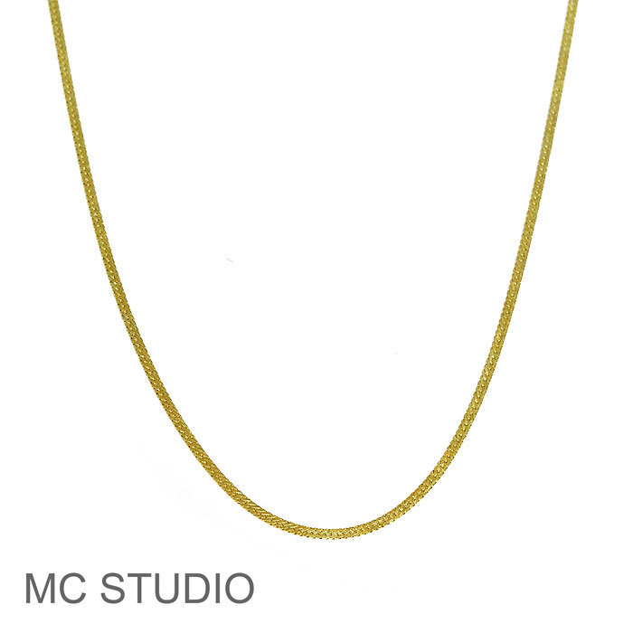 【国内即発】≪MC STUDIO≫ ワイドスネーク チェーン ネックレス