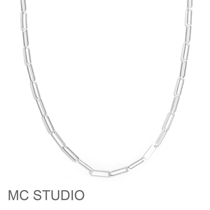 【国内即発】≪MC STUDIO≫ レクタングル チェーン ネックレス