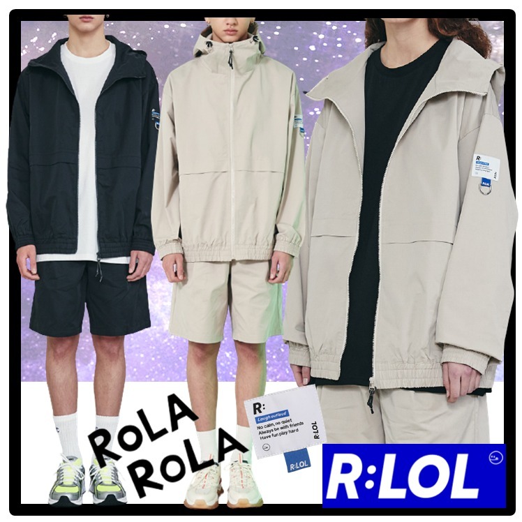 輝い ★送料・関税込★ROLAROLA★R:LOL JUMPE.R★ ZIP-UP HOOD POCKET パーカー・フーディ 輝い ★送料・関税込★ROLAROLA★R:LOL JUMPE.R★ ZIP-UP HOOD POCKET パーカー・フーディ