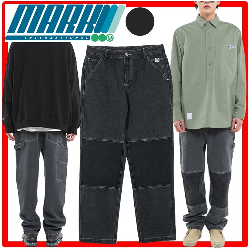 ☆人気☆【MARKM】☆Patch Stone Washed Denim Pant.s☆パンツ☆