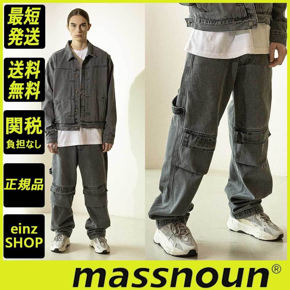 【massnoun】FAKE POCKET DENIM PANTS