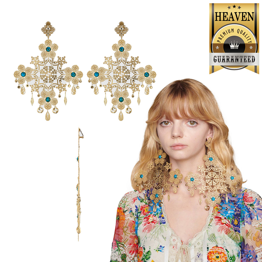 累積売上総額第１位【GUCCI★グッチ】FLORAL DROP EARRINGS