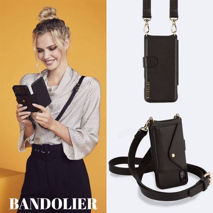 Bandolier Smart Phone Cases Plain Leather iPhone 8 iPhone 8 Plus iPhone X iPhone XS