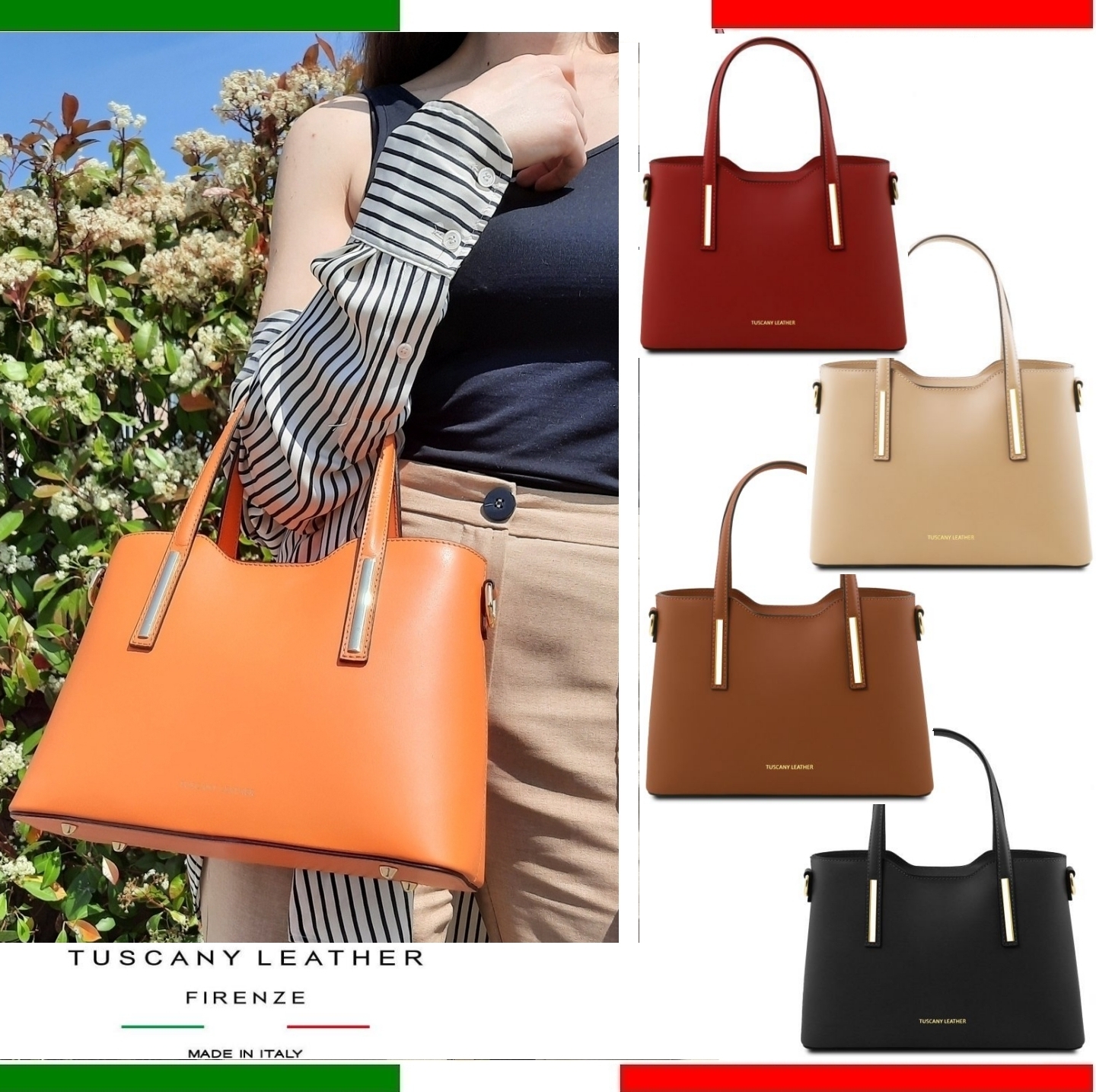 日本未入荷★イタリア製★Tuscany LeatherトートバッグOLIMPIA-S