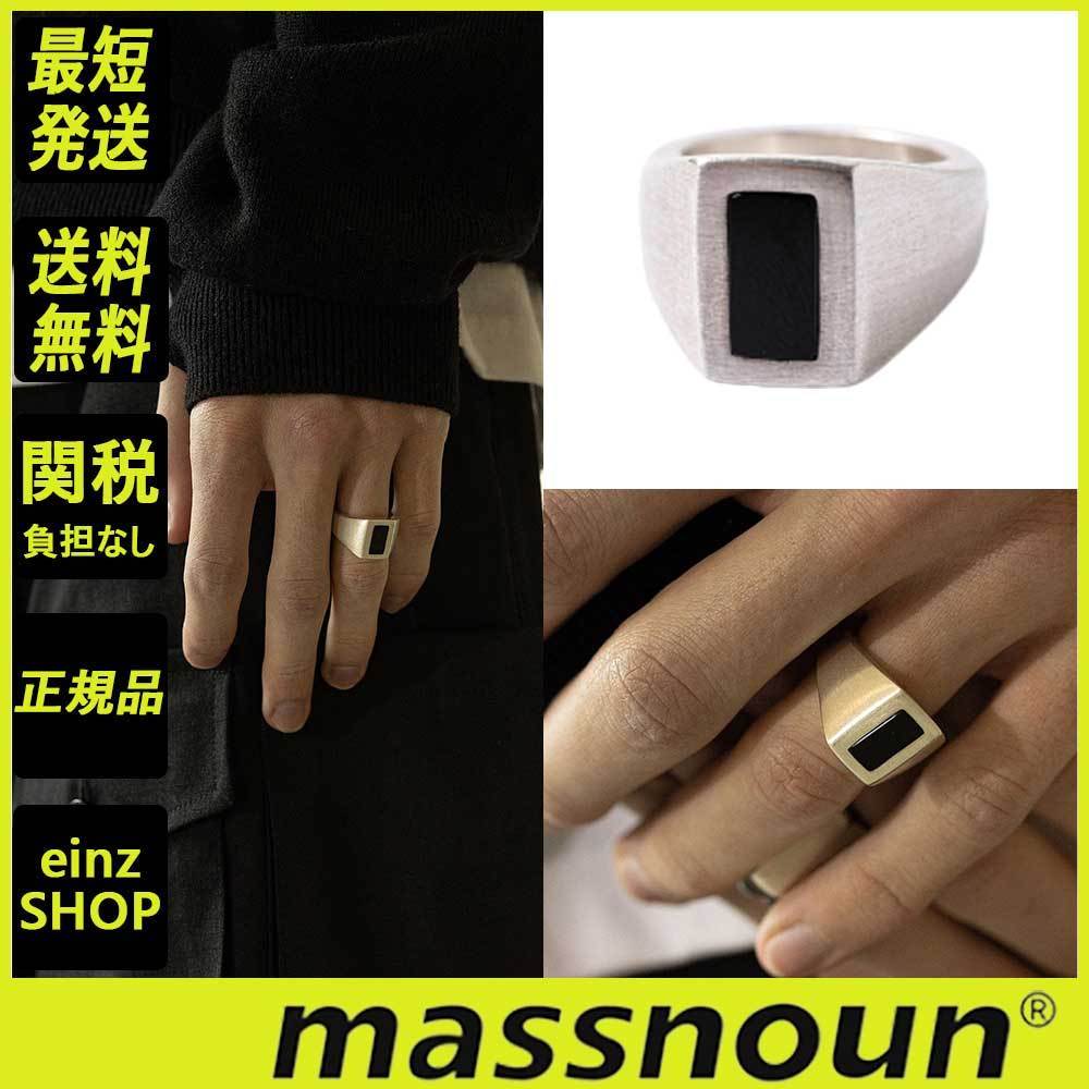 【massnoun】HEIGHT SQUARE 925 SILVER RING