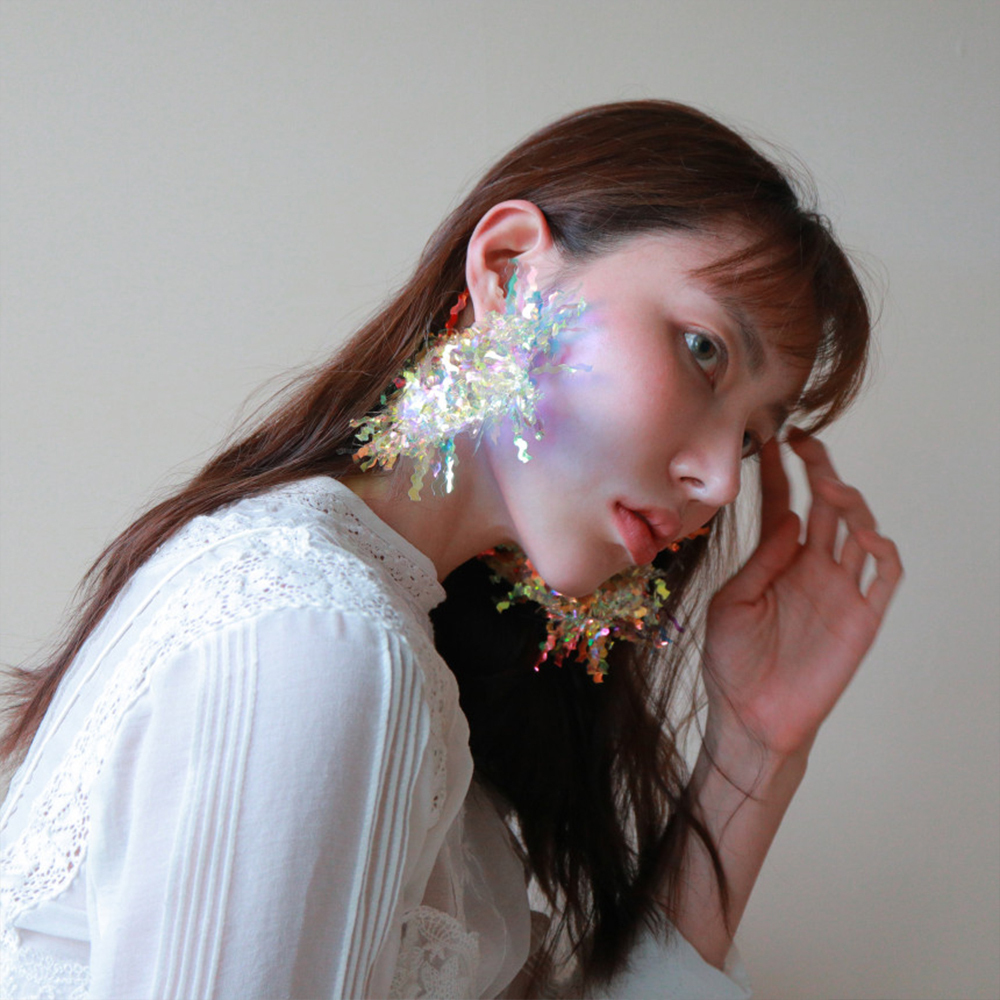 ピアス 【PROP】TWINKLE FRINGE BOLD RING EARRING★ポイントピアース(3)