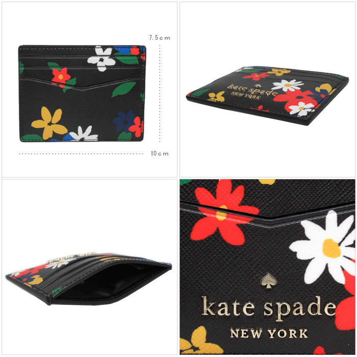 kate spade new york カードケース・名刺入れ 国内即日発送 kate spade WLR00495-098 フローラル カードケース(2)